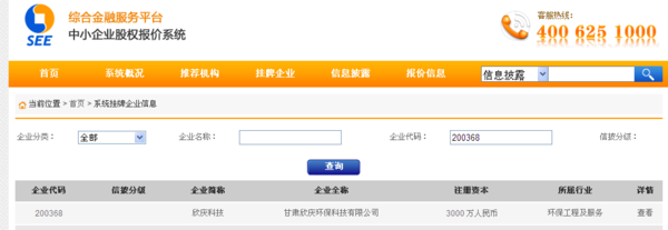 新三板股票查询200368